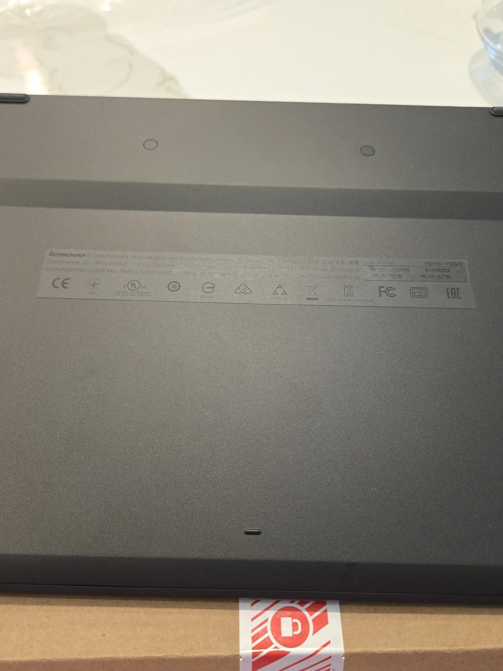 Lenovo Black Laptop Keyboard and Dock Connector NEW
